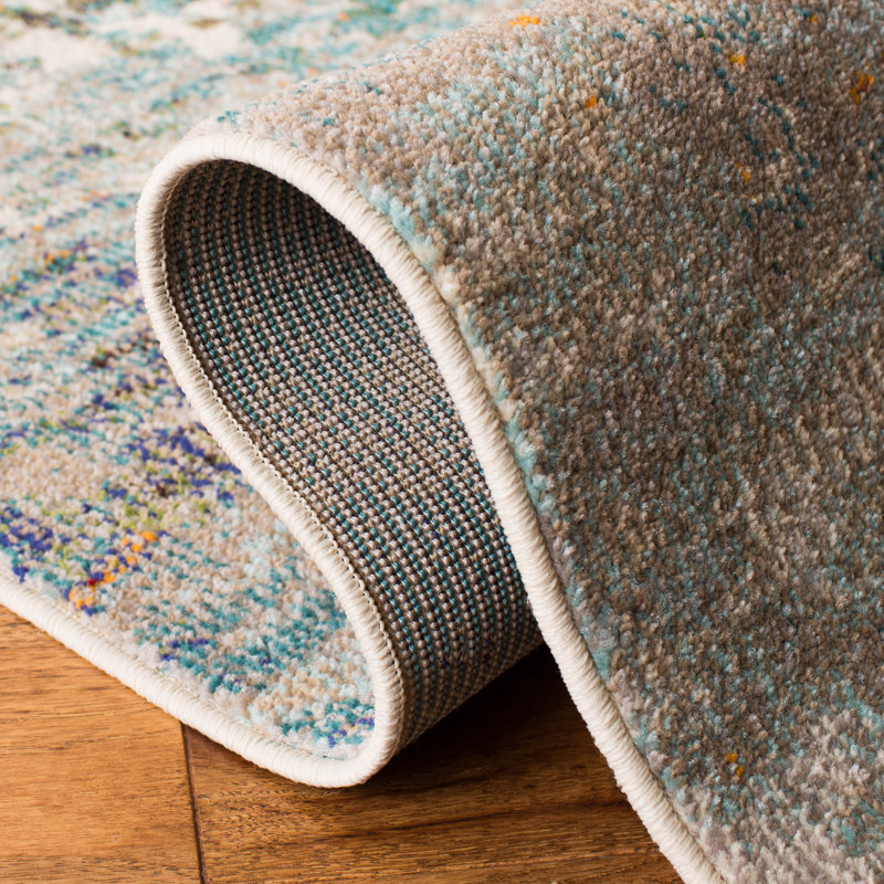 Trent Austin Design® Gammage Performance Gray/Blue Rug & Reviews Wayfair